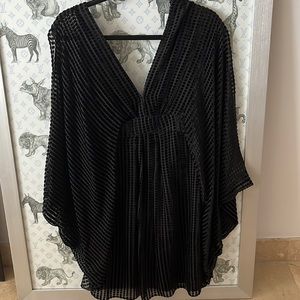 Trina Turk Open Arm Velvet Dress